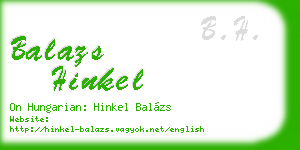 balazs hinkel business card